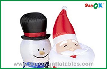 Noël Santa ou décorations gonflables de vacances de bonhomme de neige avec Sleigh