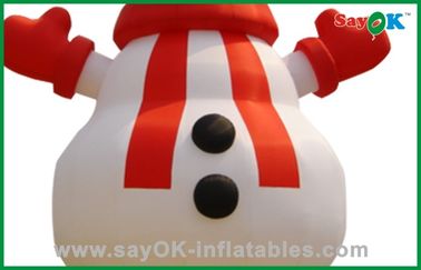 tissu gonflable d'Oxford de décorations de vacances de bonhomme de neige énorme de Noël