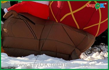 Décoration gonflable promotionnelle de Noël avec un chien, un tissu d'Oxford ou Un PVC