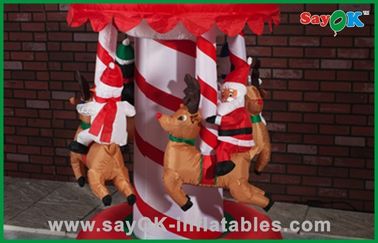 Décorations gonflables Inflatables soufflé par air de vacances de carrousel drôle de Noël
