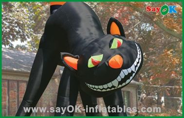 Décorations gonflables de vacances de chat de Halloween