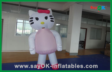 Décoration personnalisée personnages de dessins animés gonflables de chat rose pour les fêtes d'anniversaire