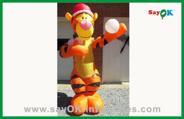 Costumes d'animaux gonflables personnalisés orange singe gonflable personnage de dessin animé gonflable pour la publicité
