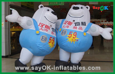 Double ours gonflable durable promotionnel Blow Up personnages de dessins animés gonflables pour la publicité