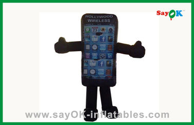 Personnages de dessin animé gonflables extérieurs de téléphone portable gonflable pour la publicité