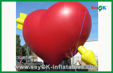 Produits gonflables faits sur commande de coeur gonflable énorme pour des décorations de vacances