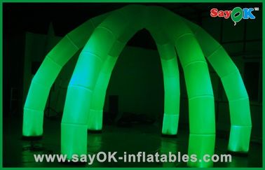 Décoration gonflable d'éclairage de dôme de tente de la forme LED d'araignées pour épouser/partie