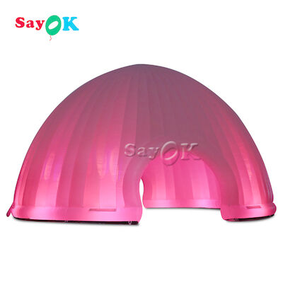 Tente gonflable d'air de tente de lumière gonflable extérieure du dôme 15x7.5mH LED pour le camping