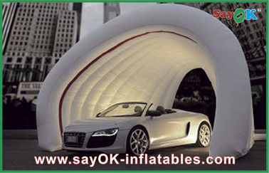 Tente gonflable blanche énorme d'air pour l'exposition commerciale commerciale/annoncer le tissu d'Oxford