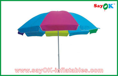 Tissu solaire se pliant coloré fait sur commande du parasol 210D Oxford de parapluie de Sun de Tableau de plage de tente d'auvent de jardin