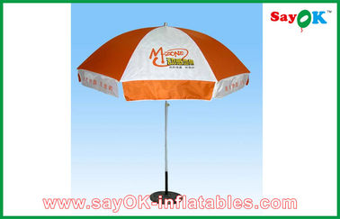 Petit sautez l'été de parapluie de parasol de polyester de la publicité de tente d'auvent autour du parasol de jardin de Sun