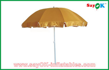 Impression UV flexible du parapluie CMYK de protection de polyester de parapluie de Sun de jardin/plage de tente d'auvent de yard