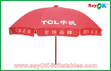 Parapluie de Sun rouge de la publicité du marché de tente d'auvent de jardin imperméable pour la promotion 3X3m