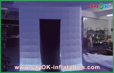 Tente gonflable faite sur commande de Photobooth de photo de studio de partie d'explosion de cabine gonflable de photo avec l'éclairage de LED