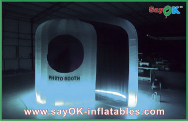 Cabine portative de photo imprimant Logo Inflatable Photo Booth LED s'allumant pour sarcler/partie
