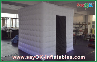 Produits gonflables faits sur commande de porte des décorations une de cabine de photo avec l'éclairage de LED, bâtiment gonflable