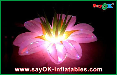 Décoration gonflable d'éclairage de forme de fleur épousant la lumière gonflable de LED