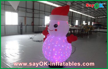 Bonhomme de neige gonflable de décoration gonflable d'éclairage de Noël avec le contrôleur