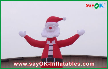 Voûte gonflable rouge extérieure de Noël de Noël grande avec l'homme de Noël