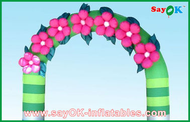 Voûte gonflable de finition Mini Inflatable Arch/porte/porte gonflables d'Infaltable avec la décoration de fleur