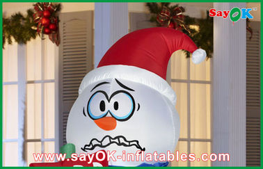 Bonhomme de neige gonflable de vacances de Noël géant gonflable de décorations