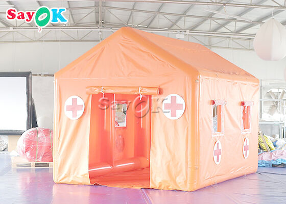 Tente médicale gonflable de secours de bâche de PVC de tente d'hôpital de campagne imperméable