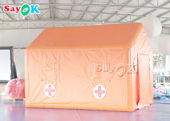 Tente médicale gonflable de secours de bâche de PVC de tente d'hôpital de campagne imperméable