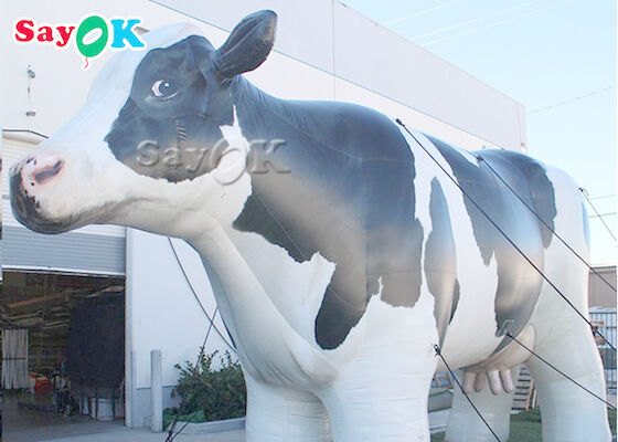Vache à lait gonflable grandeur nature de bâche de PVC pour la décoration de ferme