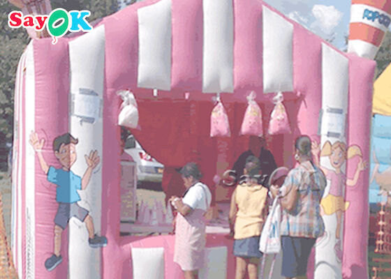 Meilleur tente gonflable tente de travail gonflable portable PVC bonbons filetage tente gonflable à air imperméable