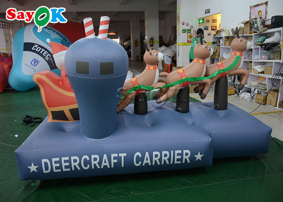 Trois rennes décorations gonflables de vacances