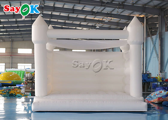 Chambre gonflable blanche pure adulte de rebond de mariage de PVC avec le ventilateur