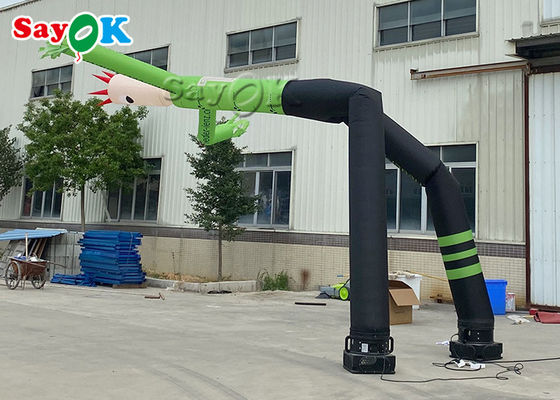 Jambes 24ft vertes gonflables de danse de Man With Two de danseur de l'homme 8m Mini Hand Shaking Inflatable Air