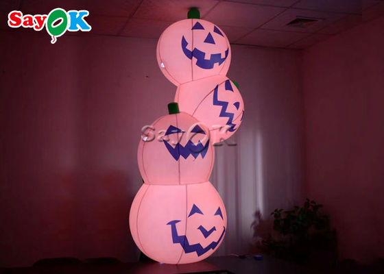 Décoration extérieure de yard de Halloween de lumière gonflable enflée de potiron d'air