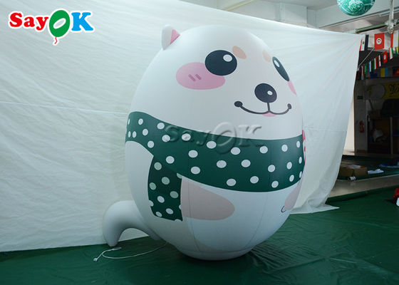 Modèle blanc adapté aux besoins du client With Printing d'ours blanc de décorations gonflables de vacances
