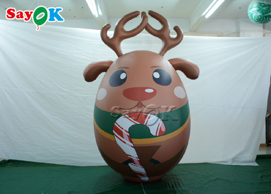 bande dessinée gonflable de mascotte de cerfs communs de wapiti d'élans d'air extérieur de décoration de Noël de 10ft