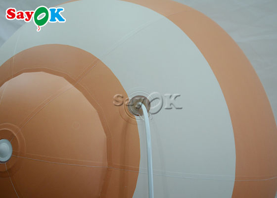 décor accrochant de Noël de ballon gonflable hermétique orange de Noël de PVC de 7ft