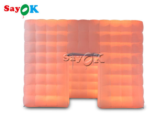 Tente gonflable personnalisée pour événements extérieurs Portable grand Tente gonflable cube avec lumière LED