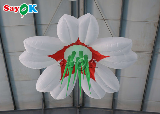 Fleur accrochante menée 1.5m/2m gonflable colorée pour épouser la décoration