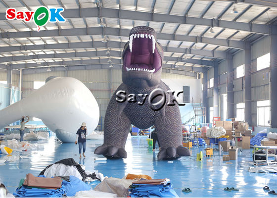 Publicité gonflable 5m 16ft modèle de dinosaure gonflable géant pour l'exposition d'Halloween