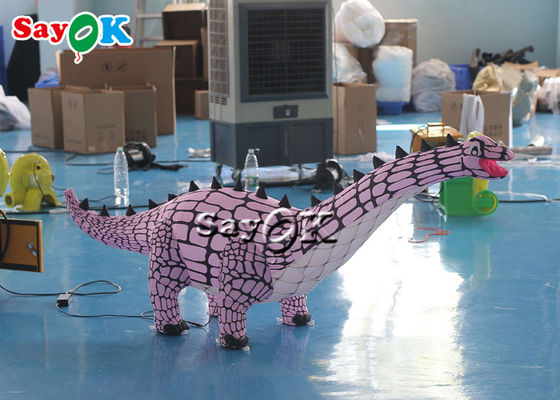 Personnages publicitaires gonflables 1m / 3,3 pieds de hauteur Taille réelle Ankylosaurus dinosaure gonflable avec souffleur pour la décoration de la cour
