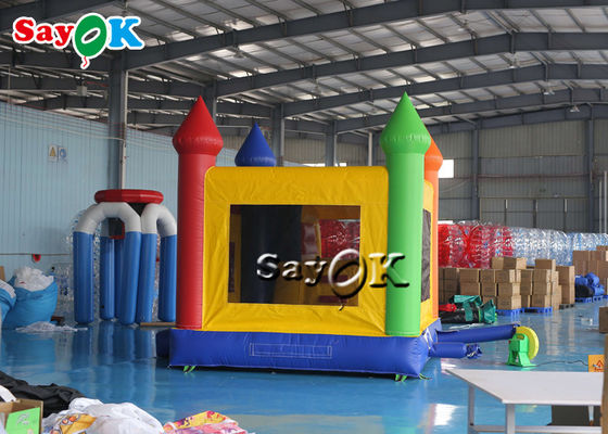 air de PVC de 6*4m sautant rebondissant des châteaux avec le videur gonflable commercial de glissière pour l'enfant