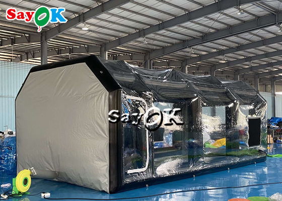 Cabine de jet hermétique de voiture de la meilleure de la tente 8x4x3mH de noir tente gonflable portative gonflable d'air
