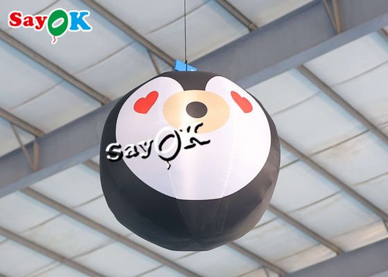 la décoration de Noël d'explosion de 3.3ft a mené la lumière animée de ballon de pingouin de mascotte