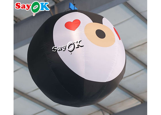 la décoration de Noël d'explosion de 3.3ft a mené la lumière animée de ballon de pingouin de mascotte