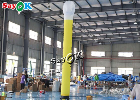 La publicité du danseur en nylon Inflatable Hammer de ciel de ventilateur de tissu d'air de danseur de Man 5m d'arrêt gonflable de déchirure
