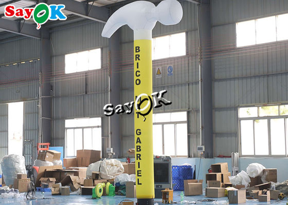La publicité du danseur en nylon Inflatable Hammer de ciel de ventilateur de tissu d'air de danseur de Man 5m d'arrêt gonflable de déchirure