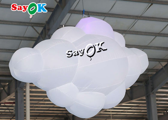 16 décorations gonflables à télécommande d'étape de mariage de lobby de nuage des couleurs LED