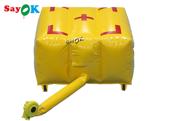 coussin d'air jaune de sécurité de délivrance de secours d'airbag de lutte contre l'incendie des produits 2x2x1mH gonflables faits sur commande