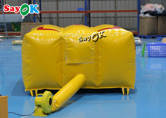 coussin d'air jaune de sécurité de délivrance de secours d'airbag de lutte contre l'incendie des produits 2x2x1mH gonflables faits sur commande