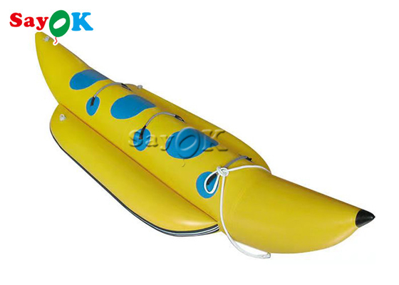 Bateau de banane gonflable de corps simple de 10 personnes pour le jeu de l'eau